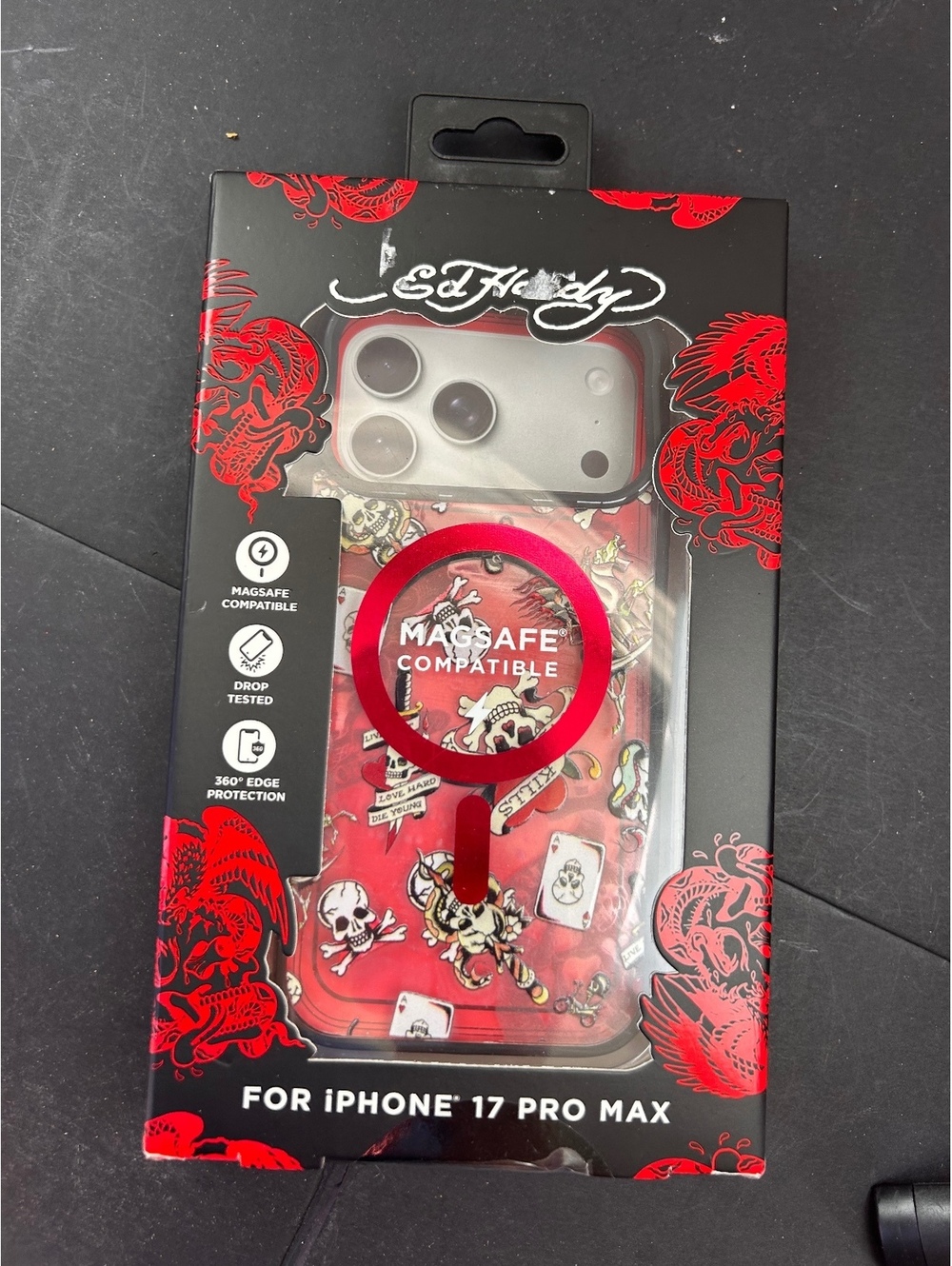 Ed Hardy iPhone 17 Pro Max MagSafe phone case